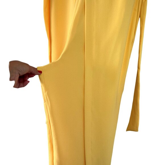 Spring, Summer Outfit. Yellow Jumpsuit Size 12 INC International Concepts. - Picture 8 of 16